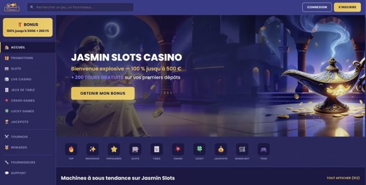 avis jasmin slots